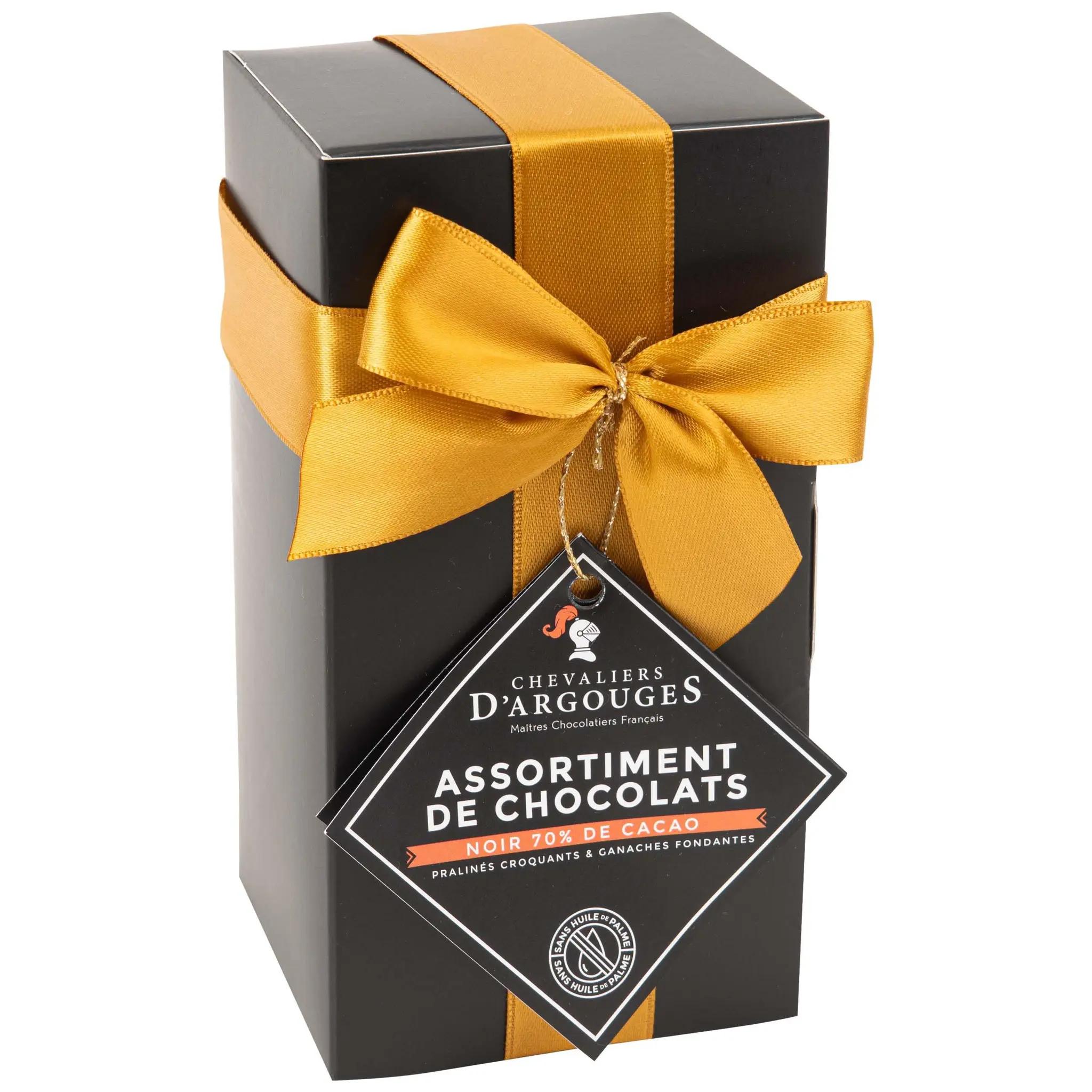 CHEVALIERS D'ARGOUGES Assortiment de chocolats noir en ballotin
