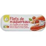POUCE Filets de maquereaux à la tomate et au basilic
