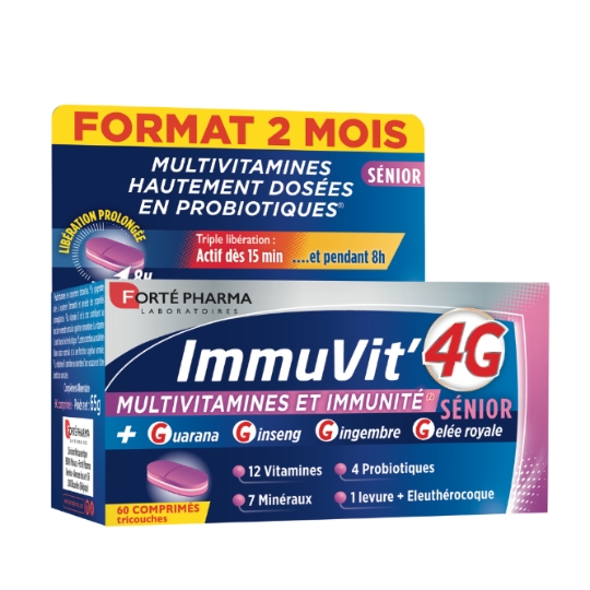 Complémnt Alimentaire Immuvit' 4G Multivitamines et Immunité FORTE PHARMA