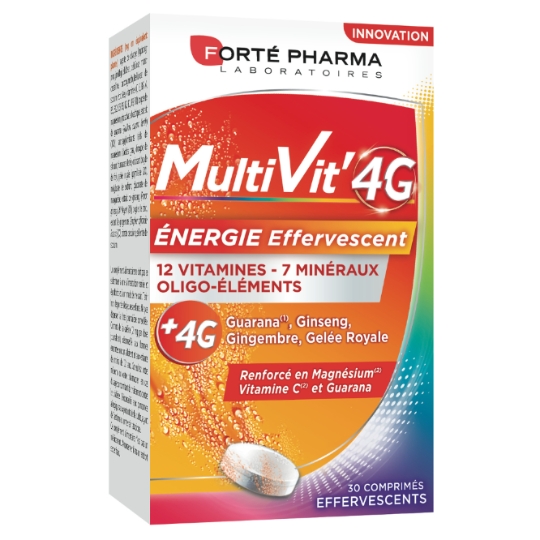 Complément Alimentaire MultiVit' 4G Énergie Effervescent FORTE PHARMA
