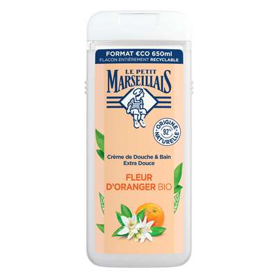 Gel douche extra doux fleur d'oranger, Le Petit Marseillais (650 ml)