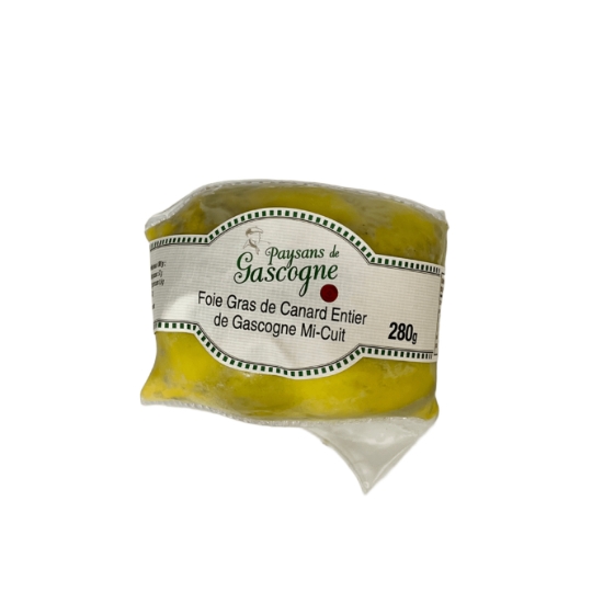 Foie Gras de Canard Entier de Gascogne Mi-Cuit PAYSANS DE GASCOGNE