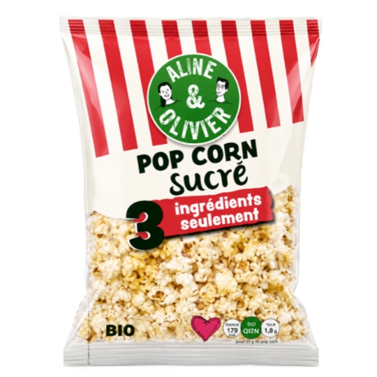Pop Corn Sucré ALINE & OLIVIER