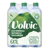 Eau minérale naturelle plate VOLVIC - 6x1l
