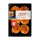 Mini burgers bacon boeuf français sce barbecue, 6 pièces, 240g
