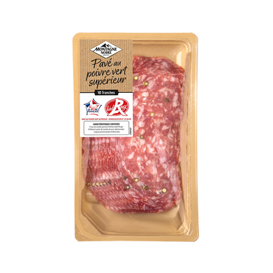 Pavé au poivre, Label Rouge, VPF, MONTAGNE NOIRE, 10 tranches, 80g
