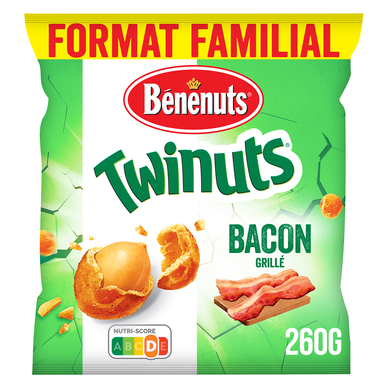 Twinuts goût bacon BENENUTS, 260g