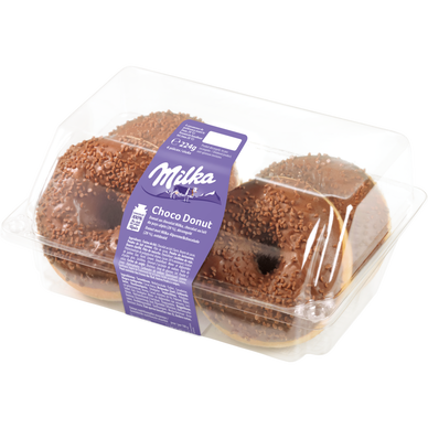 Donut milka, décongelé, 4 pièces, 220g