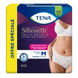 TENA Silhouette sous vêtement taille basse blanc taille M