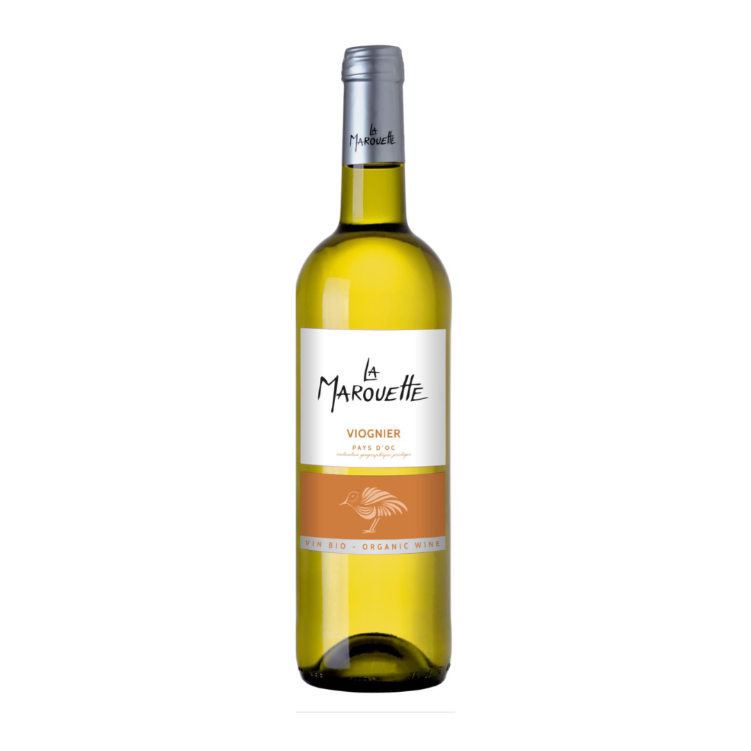 Vin blanc sec - IGP Pays d'Oc "la marouette" - 100% Viognier 13° bio