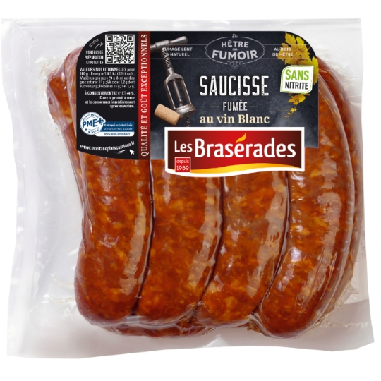 Saucisses Fumées au Vin Blanc LES BRASERADES