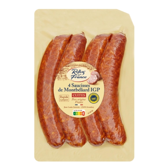 Saucisses MONTBELIARD REFLETS DE FRANCE