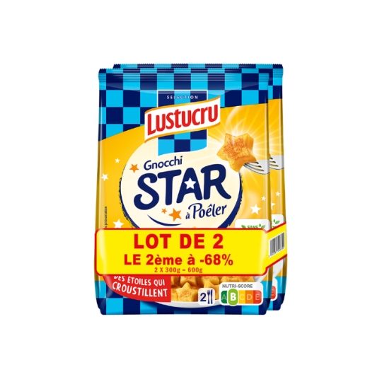 Pâtes Fraîches Gnocchi à Poêler Star LUSTUCRU SELECTION