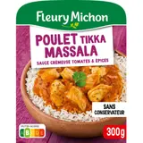 Plat Cuisiné Poulet Tikka Massala, Riz Blanc FLEURY MICHON