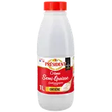 Crème UHT entière semi-épaisse 30%MG, PRESIDENT, 1l