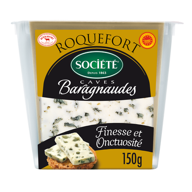 Roquefort AOP cave Baragnaudes au lait cru de brebis SOCIÉTÉ - 150g