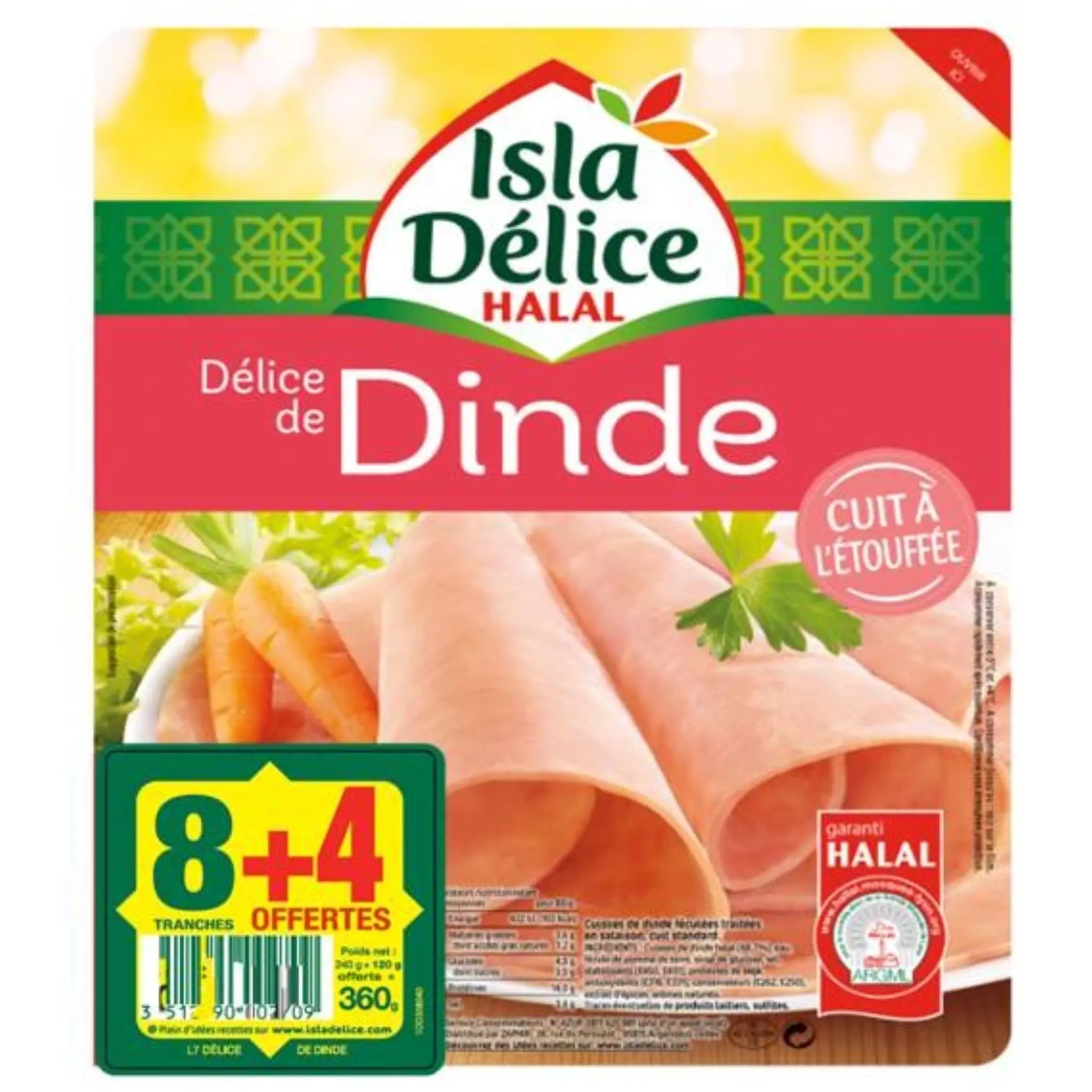 ISLA DELICE Délice de dinde halal