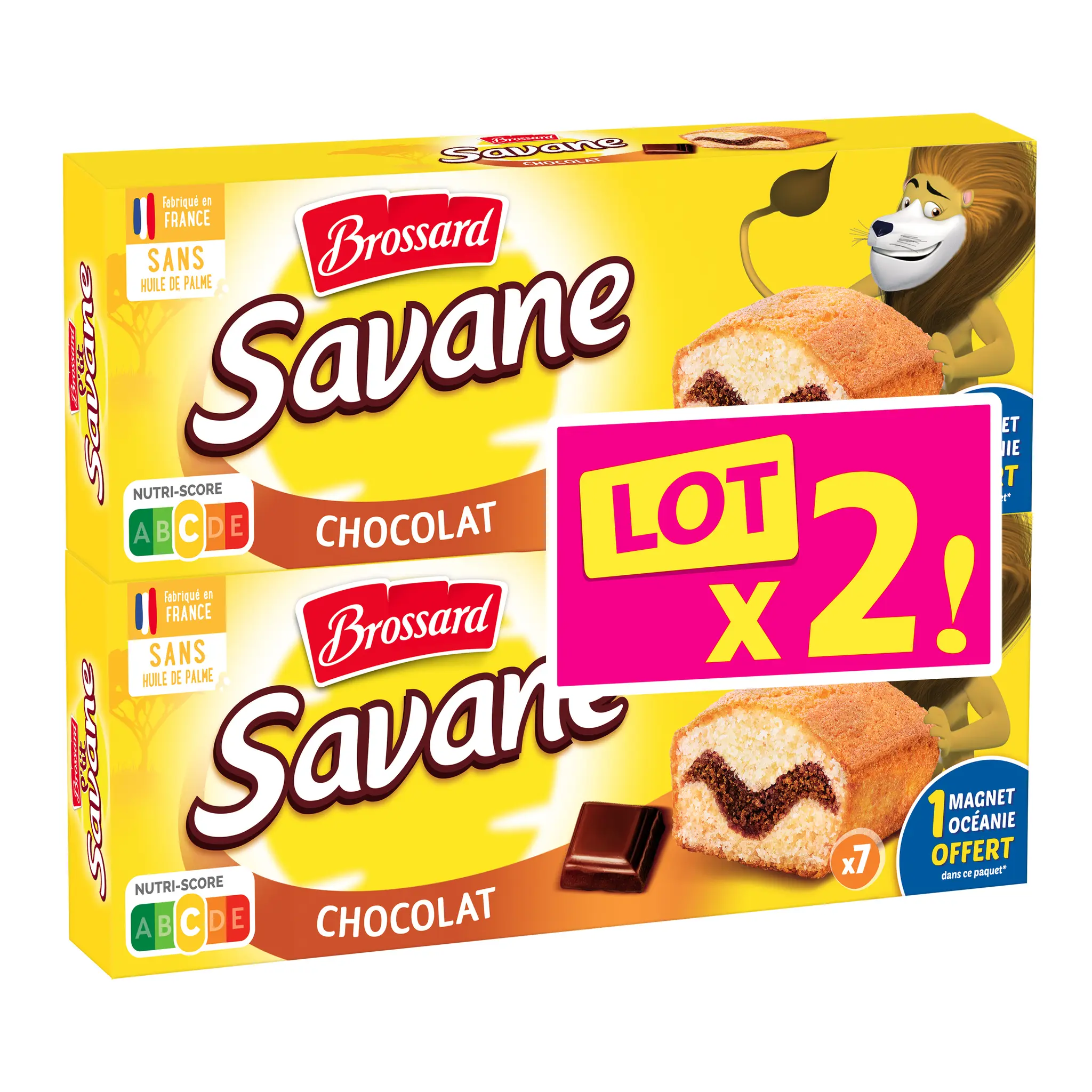 BROSSARD Savane Gâteaux marbrés au chocolat sachets fraicheur