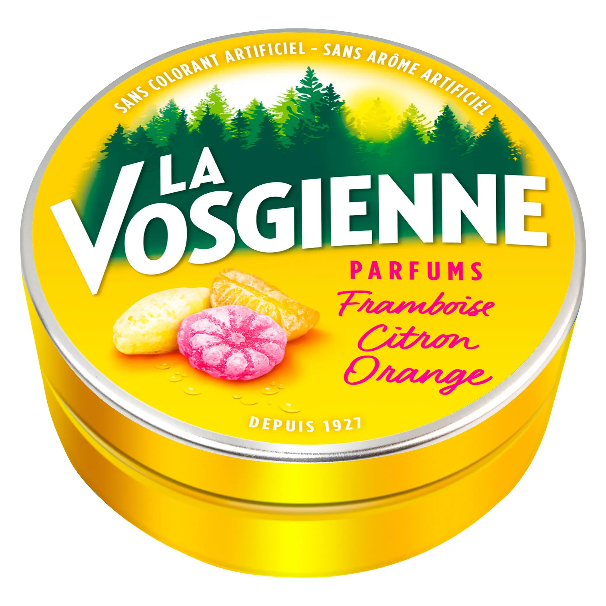 LA VOSGIENNE Bonbons aux fruits parfum Citron Orange et Framboise