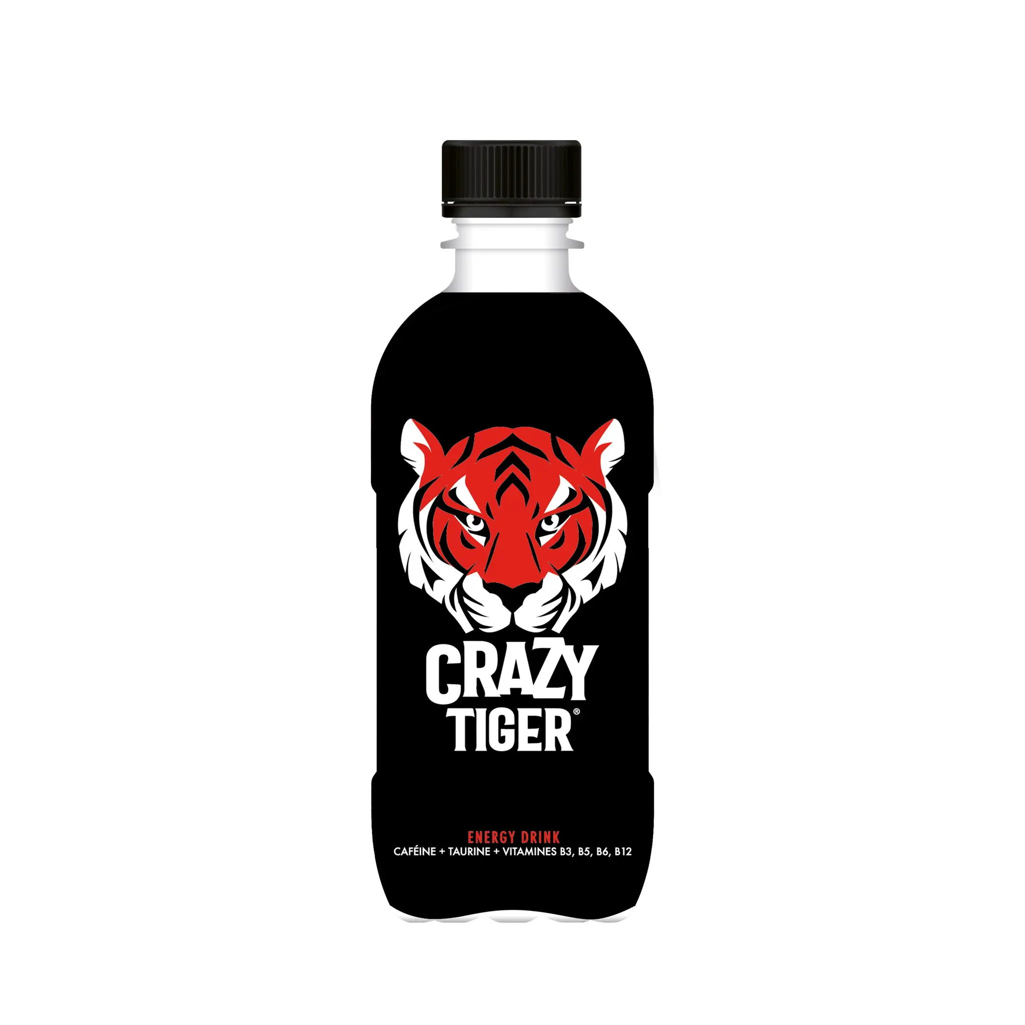 CRAZY TIGER Boisson énergisante à la taurine et caféine bouteille