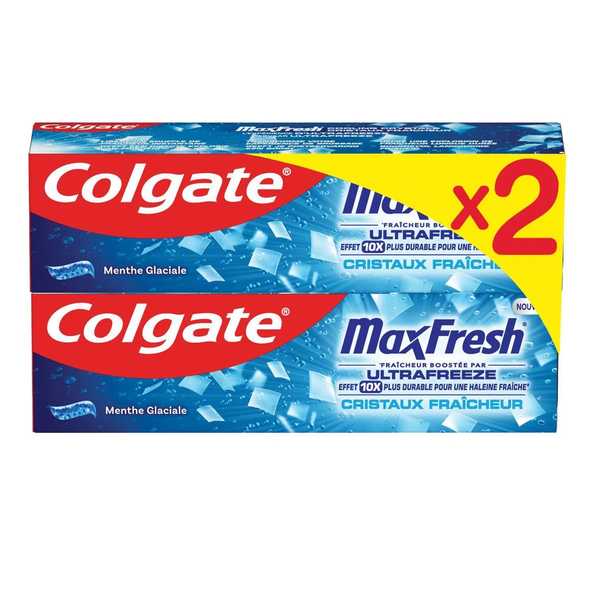 COLGATE Maxfresh Dentifrice cristaux fraîcheur parfum menthe glaciale