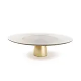 Collection Glint Plat à tarte sur pied 33xH10cm gold Glint, 1  pièce