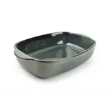 S&P Plat à four vert/bleu Meridian, 39/33x25,5xH8,5 cm
