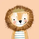 Paperproducts Design Serviette en Papier Léo le Lion, 20 serviettes de 33 x 33 cm