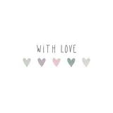Paperproducts Design Serviette en papier With Love, 20 serviettes  de 33 x 33 cm