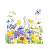 Paperproducts Design Serviettes en papier Summer Flowers, 20 serviettes de 33 x 33 cm