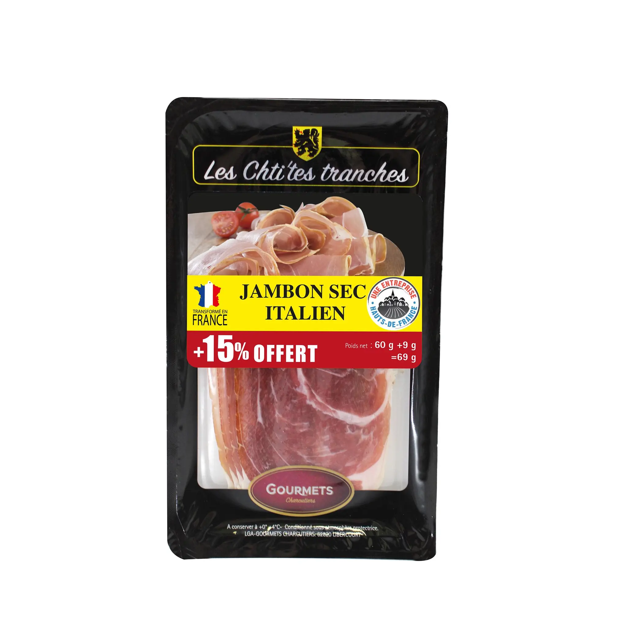 LES CHTI'TES TRANCHES Jambon sec italien