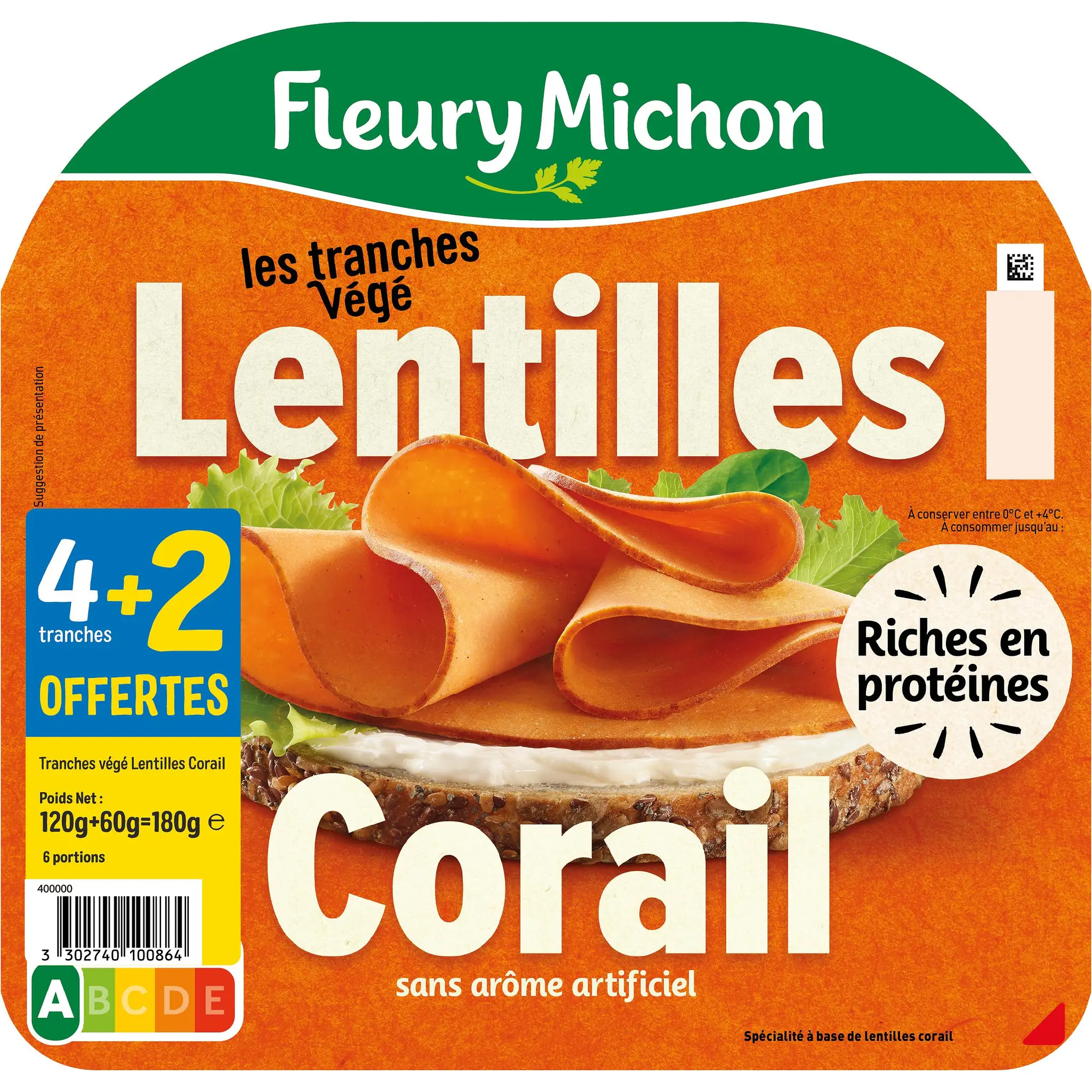 FLEURY MICHON Les tranches végétales aux lentilles corail