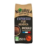 Naturela Café moulu expresso pur arabica bio intensité 8, 250g