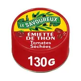 Le Savoureux Émietté de thon et tomates séchées en conserve, 130g