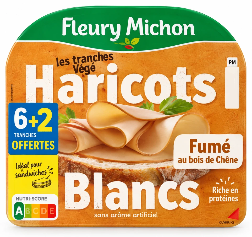 Fleury Michon Végétranche haricot blanc