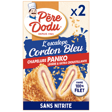 Escalope cordon bleu poulet Panko, PERE DODU, Union Européenne, 2 pièces, 200g