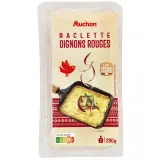 AUCHAN Fromage à raclette aux oignons