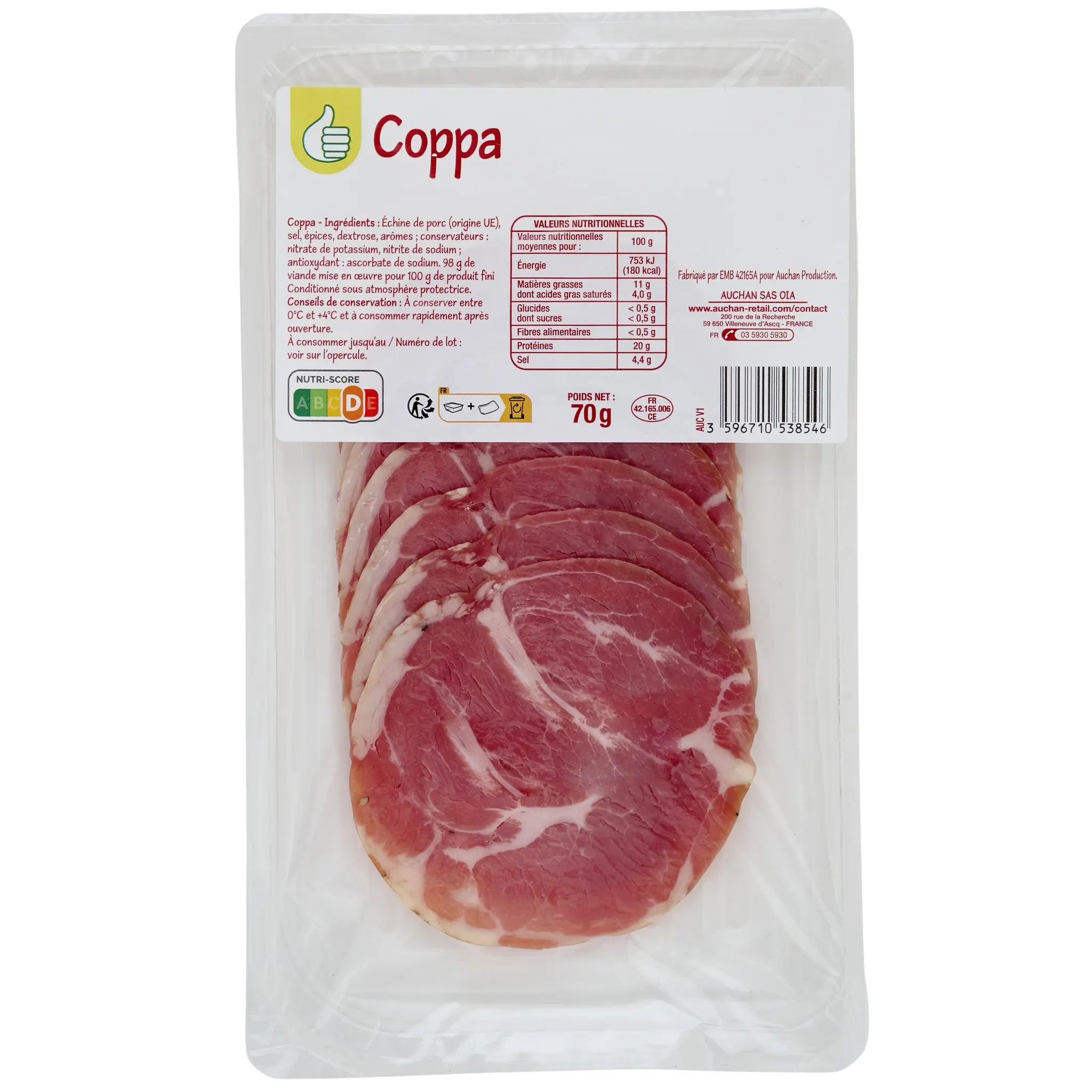 POUCE Coppa saucisson