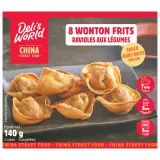 DELI'S WORLD Raviolis chinois frits aux légumes avec sauce aigre douce