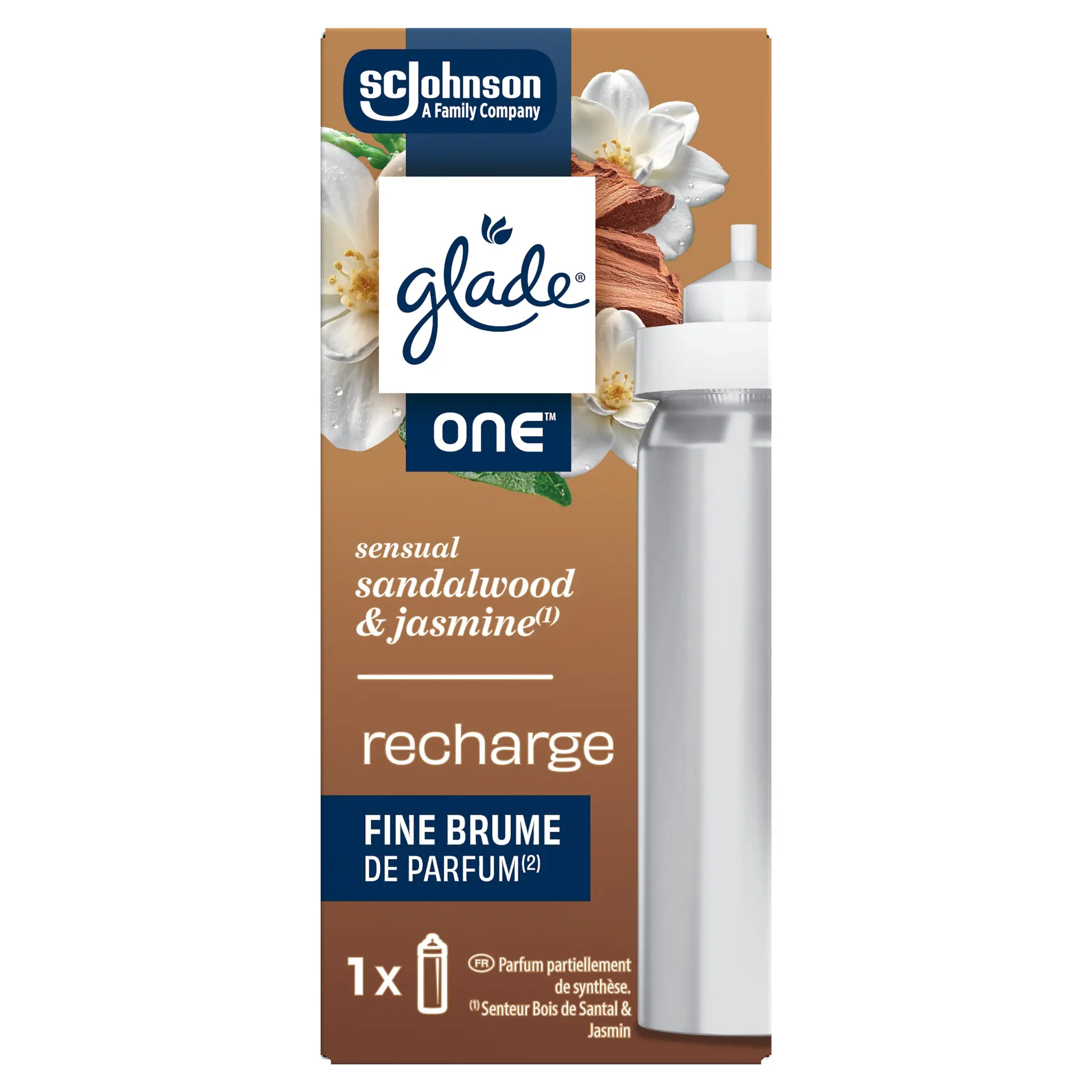 GLADE Recharge Touch & Fresh pour diffuseur santal jasmin