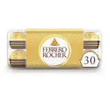 Ferrero Rocher Fines Gaufrettes Enrobées De Chocolat Au Lait Noisettes  x30 375g