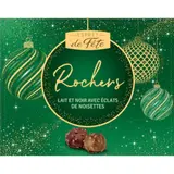 Assortiment de Chocolats Rochers Lait et Noir avec Éclats de Noisettes ESPRIT DE FETE