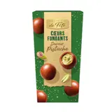 Bouchées de Chocolat au Lait Cœur Fondant Saveur Pistache ESPRIT DE FETE