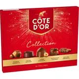 Assortiment de Chocolats Praliné Double Noisette Sensation caramel Dome Noisette Collection COTE D'OR