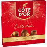 Assortiment de Chocolats Praliné Double Noisette Sensation caramel Dome Noisette Collection COTE D'OR