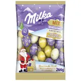 Boules de Chocolat Lait Blanc et Praliné Croquant Noël MILKA