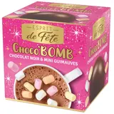 Bombe en Chocolat Noir et Mini Guimauves Choco'Bomb ESPRIT DE FETE