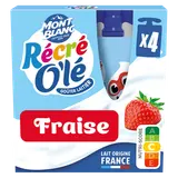 Goûter laitier fruits mixés fraise RECRE O'LE 4x85g