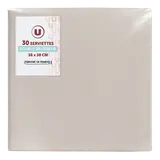 Serviette en ouate microgaufrée 38x38cm 2 plis lin x30