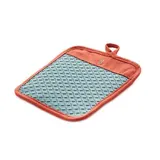 Point virgule Manique en silicone platine Misty Grey/Rust, 1 pièce